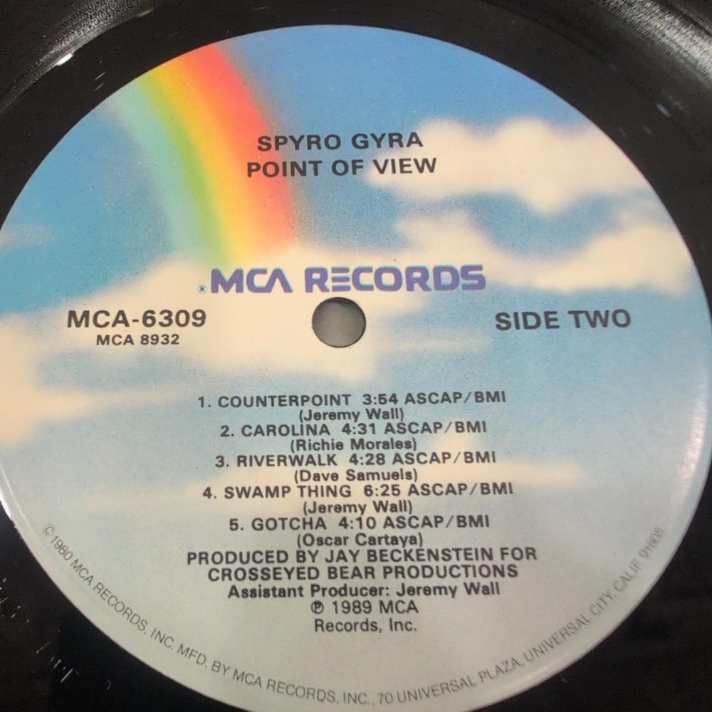 Spyro Gyra Point of View Vinyl LP 1989 MCA-6309 Promo Smooth Jazz Fusion - Picture 7 of 7